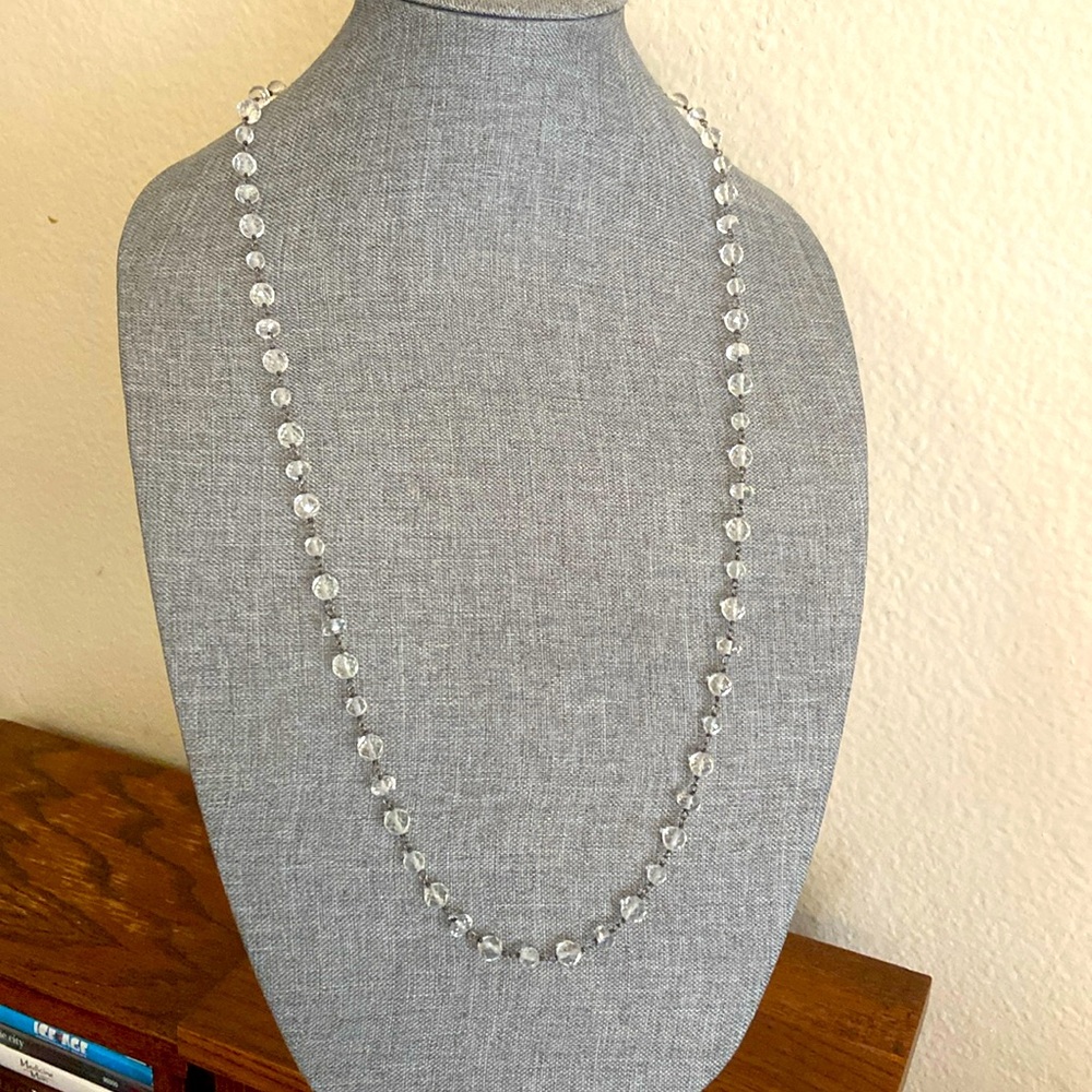 Vintage SILPADA CRYSTALS & Sterling Long Necklace with toggle closure